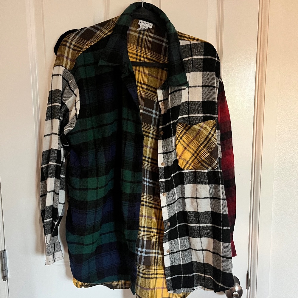 Rue21 color block flannel